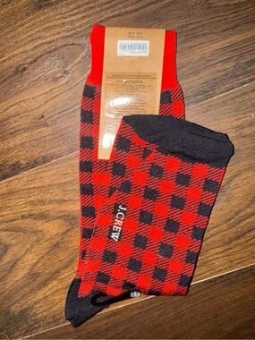 J.Crew Buffalo-Check Trouser Socks
